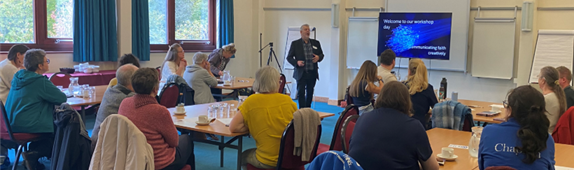 room of people at conference