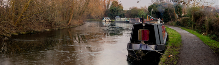 barge on canal